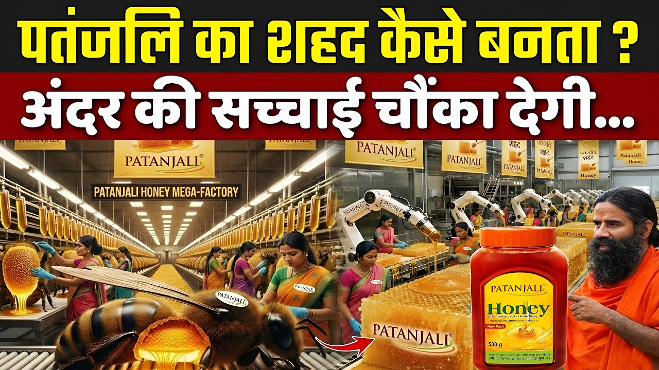फैक्ट्री में Patanjali का शहद कैसे बनता ? | How Patanjali Honey Is Made