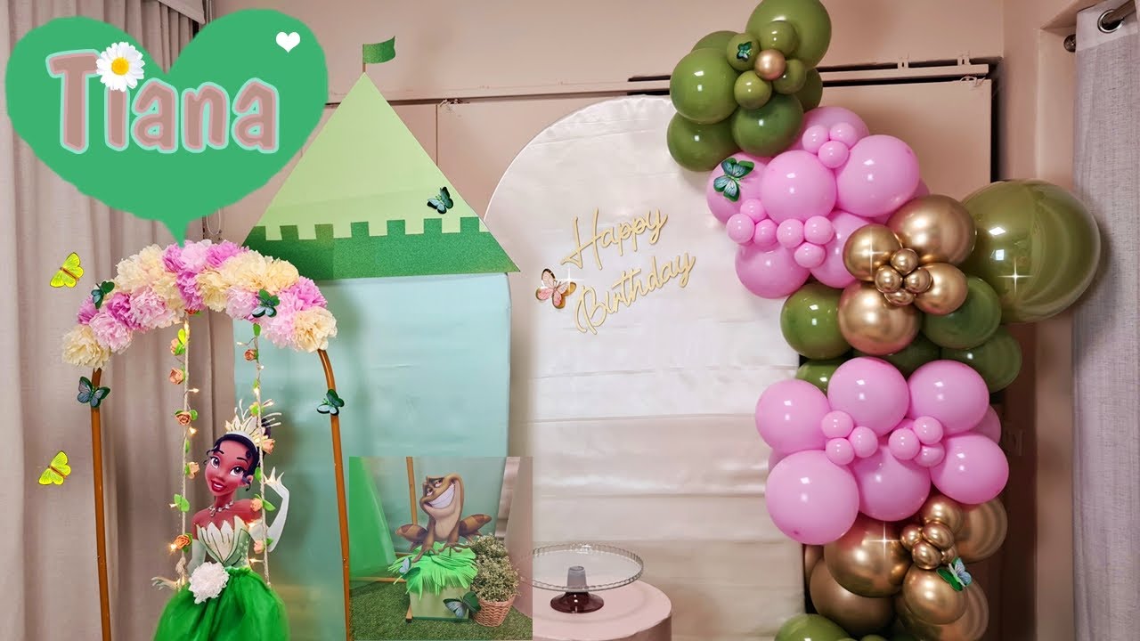 Decoración Con Globos TIANA 😍 tiana Balloon Decoration