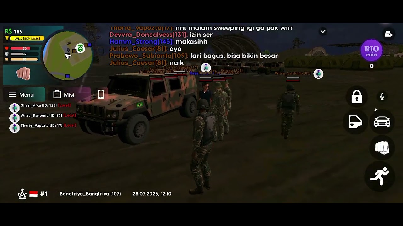 POLISI LATIHAN DITEMPAT MILITER - RIO RISE ROLEPLAY #rioriserpmiliter