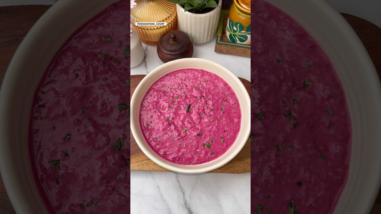 Viral Beetroot Raita For Weightloss | Glowing Skin😍 #shorts #viral #trending