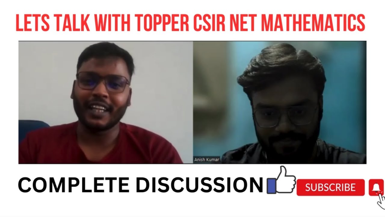 CSIR-NET Topper Interview Mathematics |Dec 2023 | AIR-154 || 3 times GATE