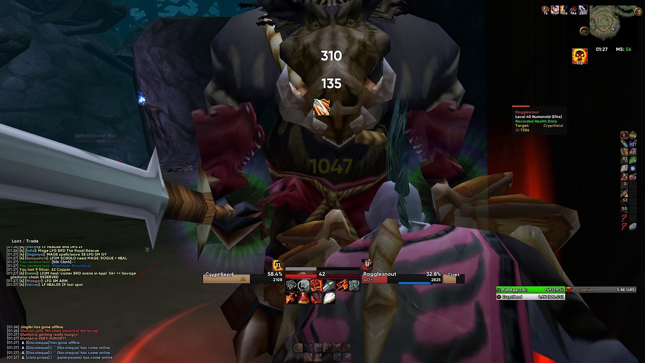 Fury Warrior - RFD - Small Radiant Shard Farming - WoW Classic