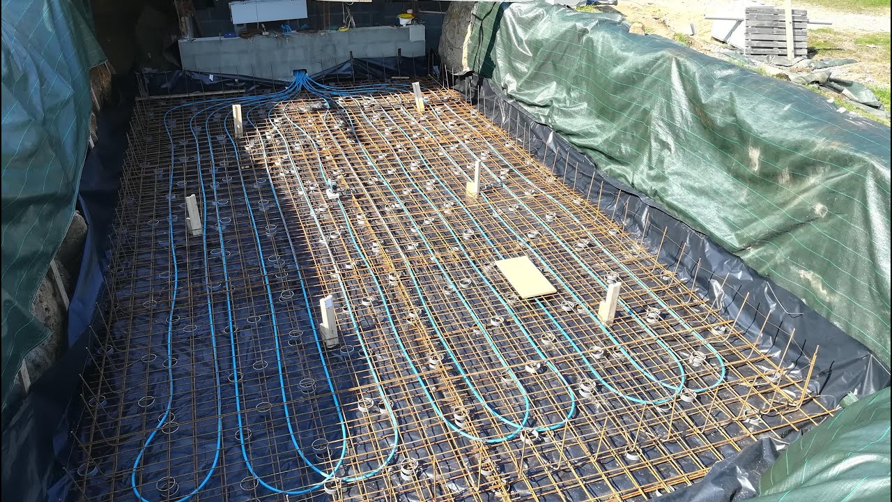 Piscine avec plancher chauffant