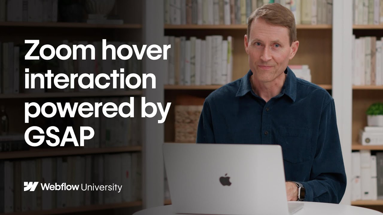 Create a hover zoom interaction powered by GSAP in Webflow