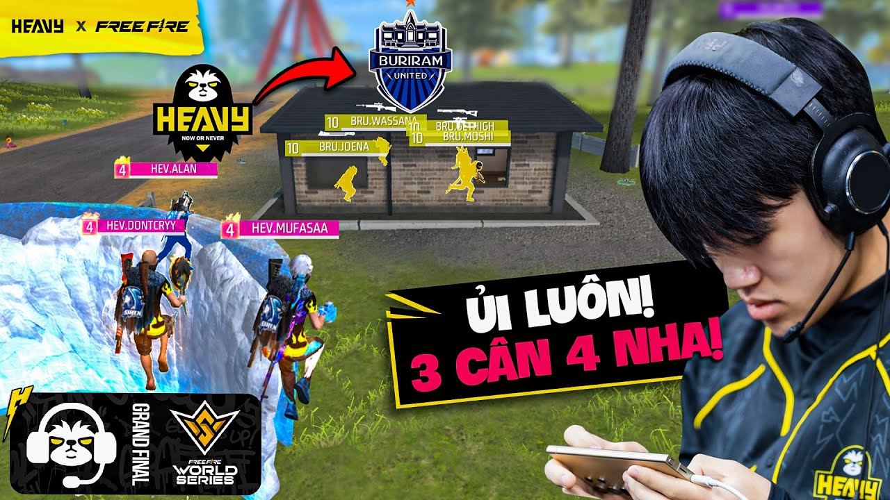 Mic-check: Liều mình 3 cân 4 BRU và cái kết... | Chung Kết FFWS Global Finals 2025 | HEAVY Free Fire