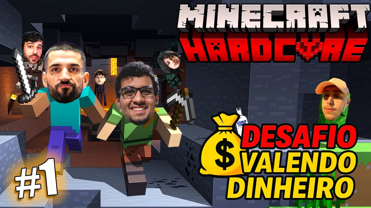 BRTT E ABSOLUT NO DESAFIO DE MINECRAFT HARDCORE #1