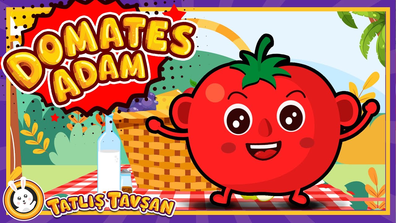 Domates Adam &middot; Eğlenceli Bebek ve &Ccedil;ocuk Şarkısı &middot; &Ccedil;izgi Film &middot; Tatlış Tavşan