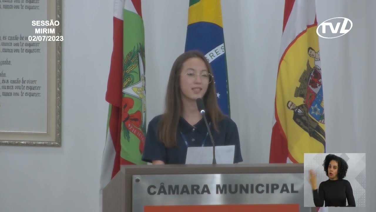 Pronunciamento Mirim Vitória Gabriele Bauer - 03/07/2023