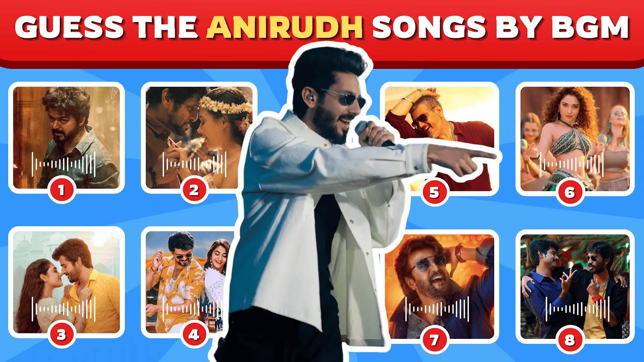 Guess the Anirudh Song by BGM | Tamil Songs Quiz Challenge | Tamil Music Quiz | Tamil Quiz Game