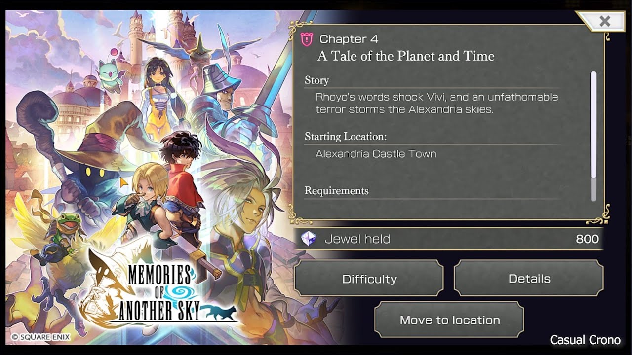Casual Crono Plays Another Eden's Memories of Another Sky: Chapter 4- A Tale of the Planet and Time