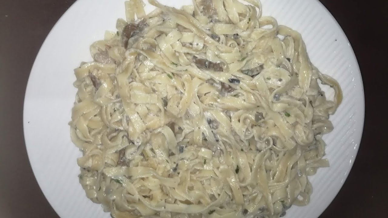 شهيوات ام ياسين 🍝 سباكيتي بالصلصه البيضاء 🍝