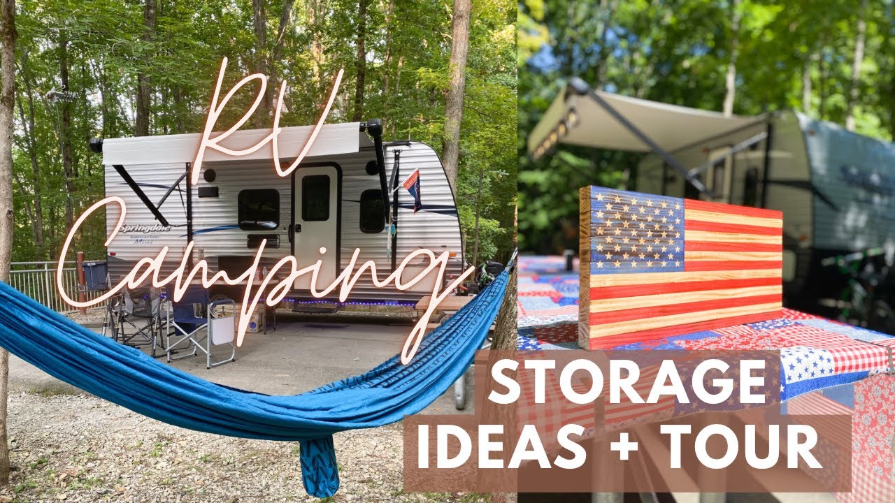 RV CAMPING | RV Storage Ideas + Camper Tour | Springdale Summerland Mini