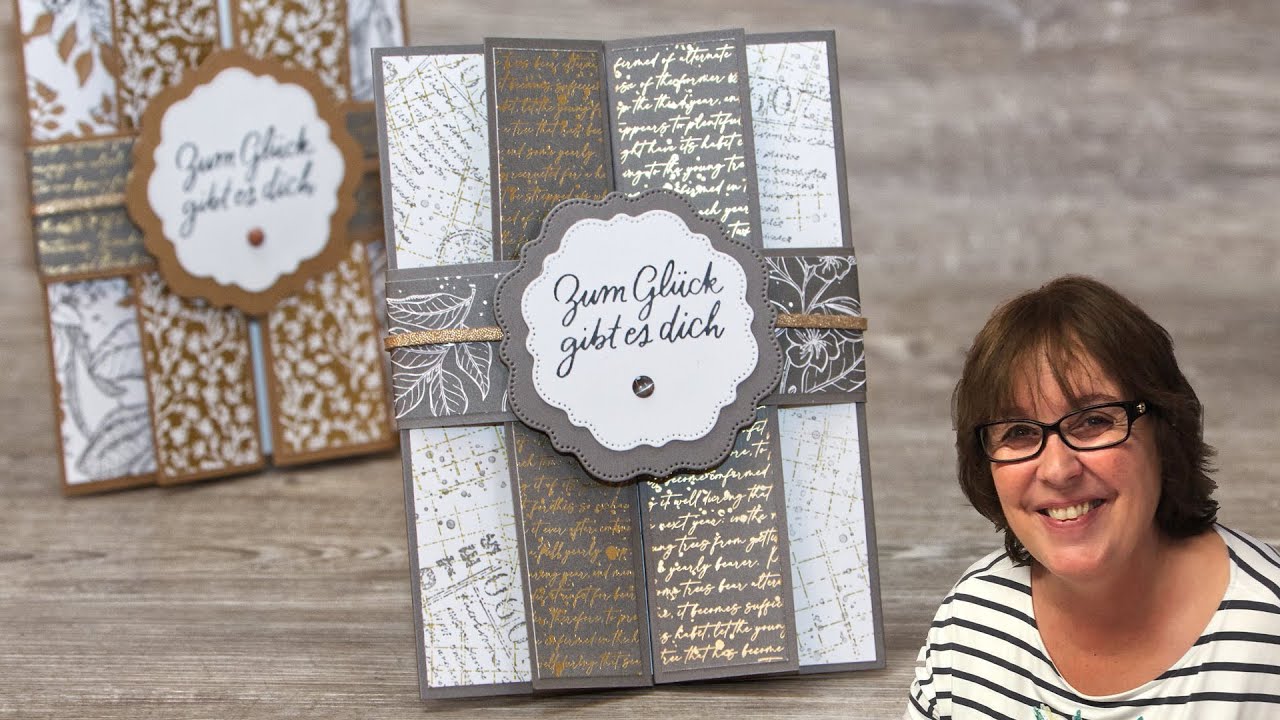 Elegante Gatefold Fun Fold Card・Naturbotschaften・Stampin’ Up!