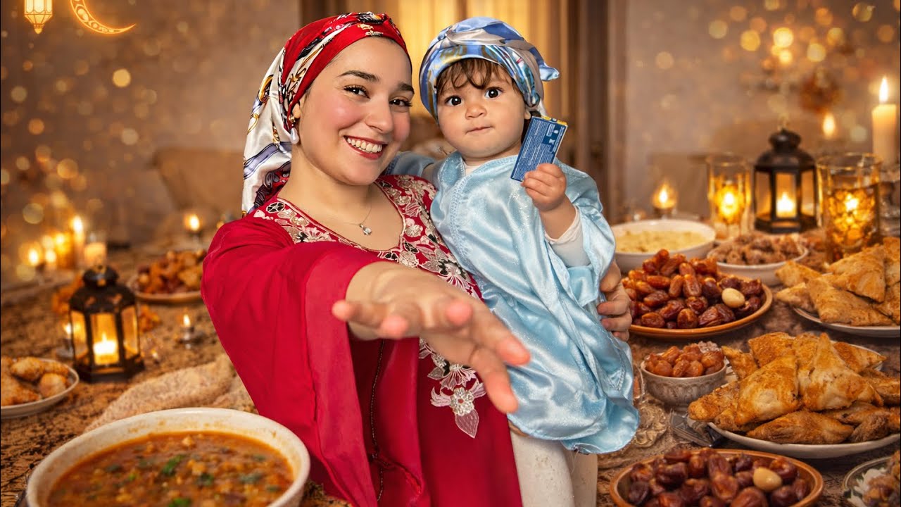 صايبت اول فطور ليا مع بنتي في رمضان 🌙😍
