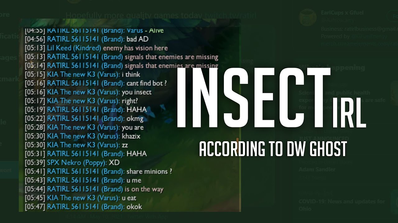 When DW Ghost called RATIRL an insect