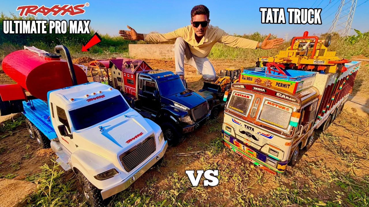 World’s Most Powerful RC Truck Transporting Agriculture Equipments – Chatpat toy tv