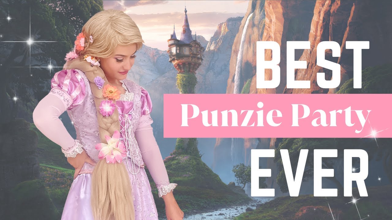 Best Rapunzel Party Ever💜| Party Princess Vlog| Happy Blonde