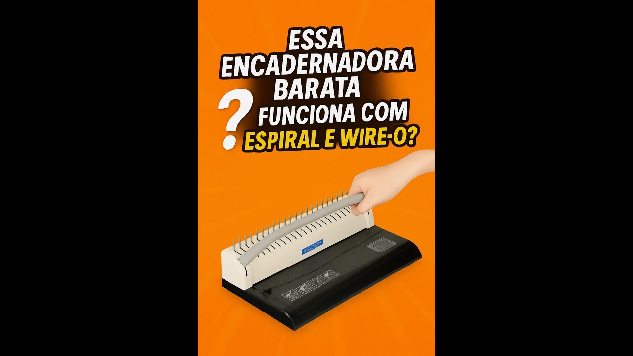 Testei a Encadernadora Barata da Shopee: Funciona com Espiral e Wire-O?