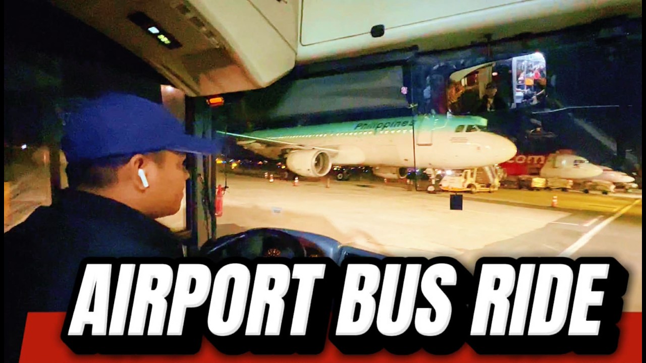 AIRPORT BUS | Ride to Our Philippine Airlines A320 Aircraft