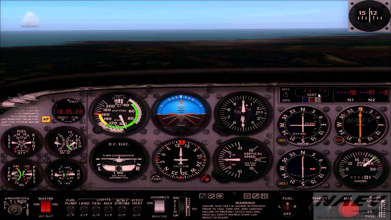 Tutorial Navegação Aérea - Pouso NDB - NAEV - Parte 3