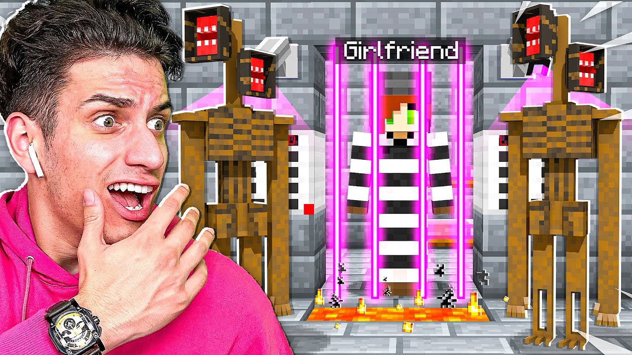 SIREN HEAD Captred My GIRLFRIEND in the MOST SECURE MINECRAFT PRISON!