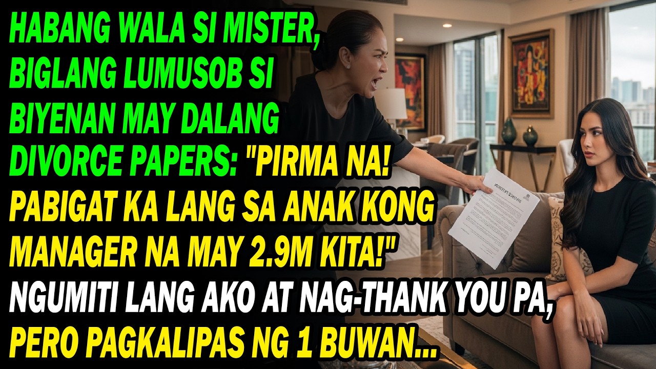Habang Wala Si Mister, Biglang Lumusob Si Biyenan May Dalang Divorce Papers Pirma Na! Pabigat Ka👵📄.