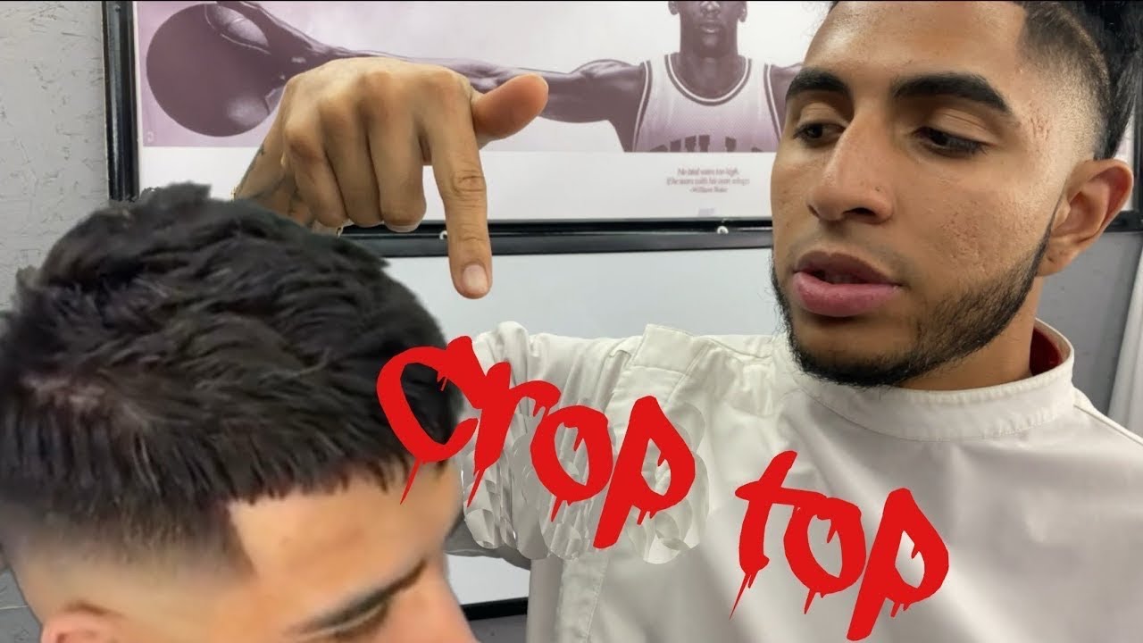*CROPTOP TUTORIAL* Shear (Scissor) work w/ skin fade