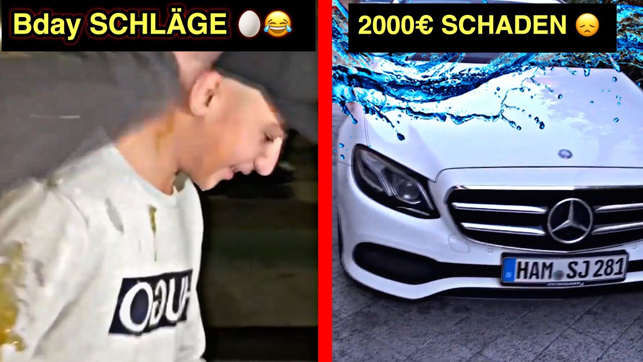 40.000€ AUTO voll mit WASSER 😱🧿I Bday Schläge 🙂