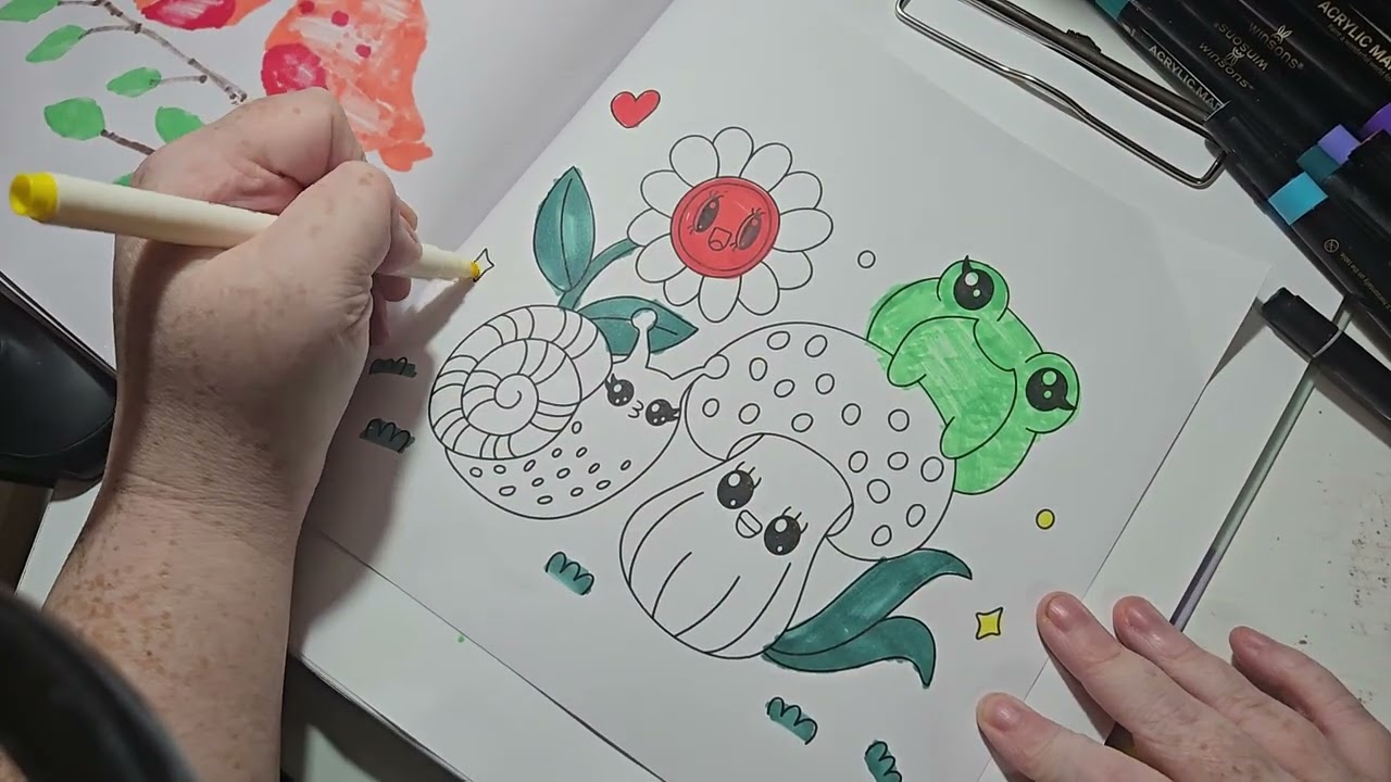 Coloring in wonders in the woods by page publication 
