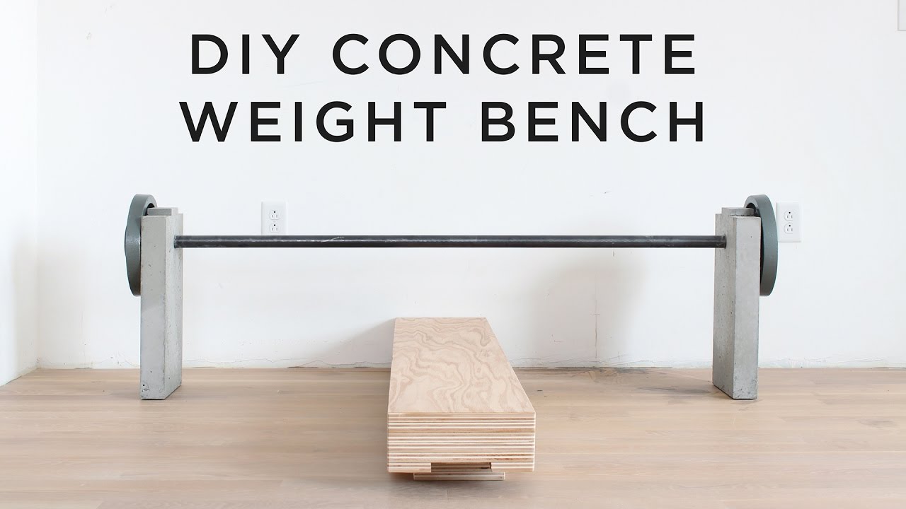 DIY Concrete Weight Bench