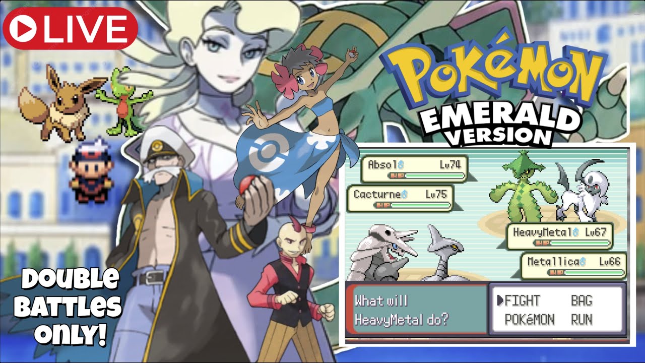Live: Journey To the Battle Frontier - Double Battles Only! - level up for the Elite Four