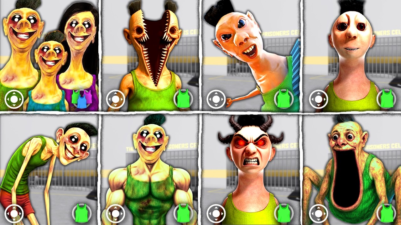 Too Much CURSED UPDATE - What if I BECOME EVERY HAMOOD HABIBI.EXE in BARRY'S PRISON RUN!