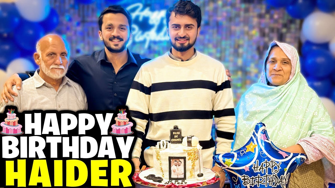 Happy Birthday meri jan🥳Surprise Birthday party for Haider...😁