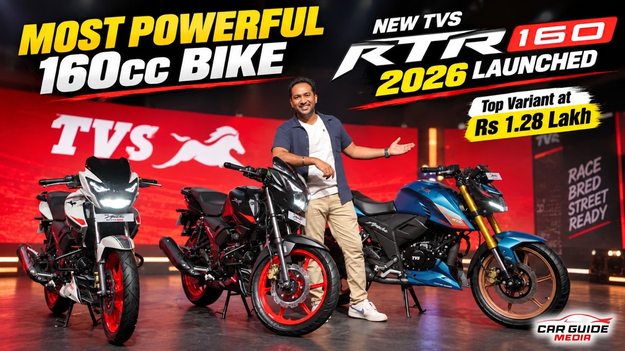 Best Bike in 160cc Segment 🔥 TVS Apache RTR 160 2026 🤯 Dual Channel ABS + Traction Control