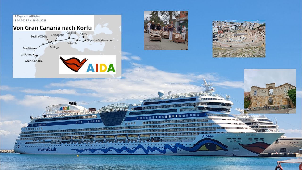 Reisebericht Transreise AIDAblu von Gran Canaria nach Korfu AIDA Cruises &Uuml;berf&uuml;hrung Kreuzfahrt 2025