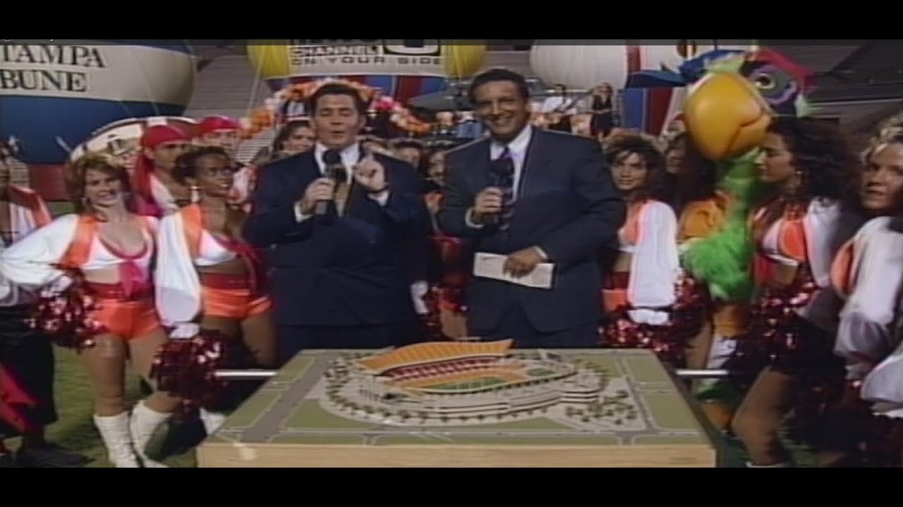 Historic 1995 Tampa Bay New Bucs Stadium Show Simulcast Home Team Advantage
