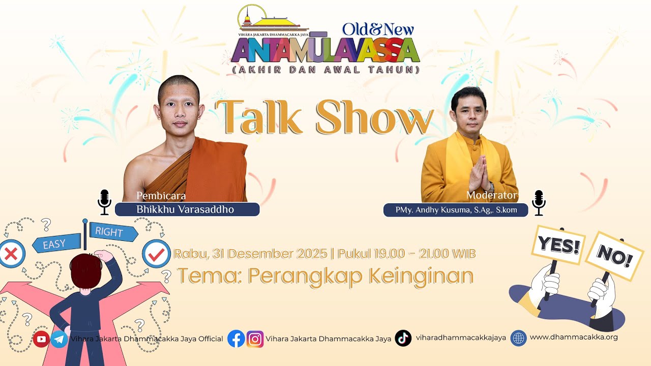 TALK SHOW DALAM RANGKAIAN ACARA OLD & NEW 2026 | RABU, 31 DESEMBER 2025 | PKL. 19.00 WIB
