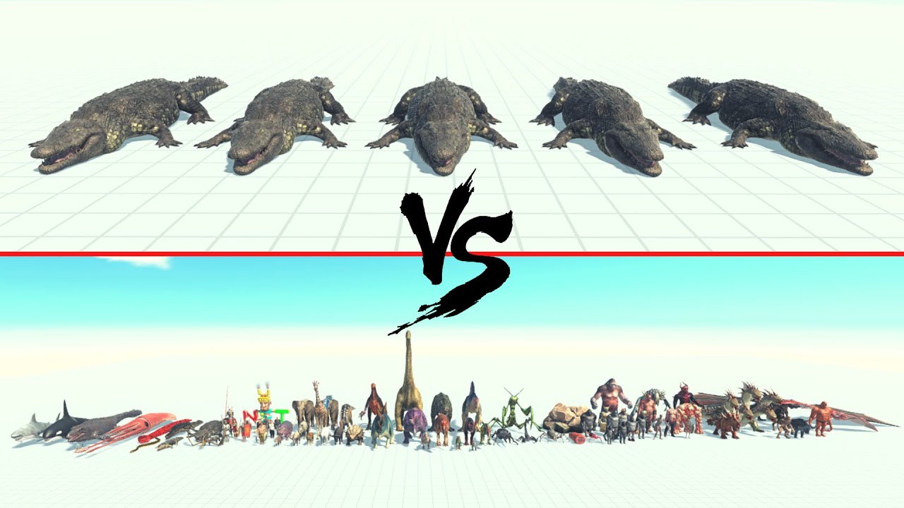 5x Purussaurus Vs All Units ARBS | Animal Revolt Battle Simulator