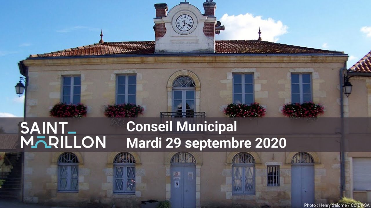 Conseil Municipal du 29/09/2020