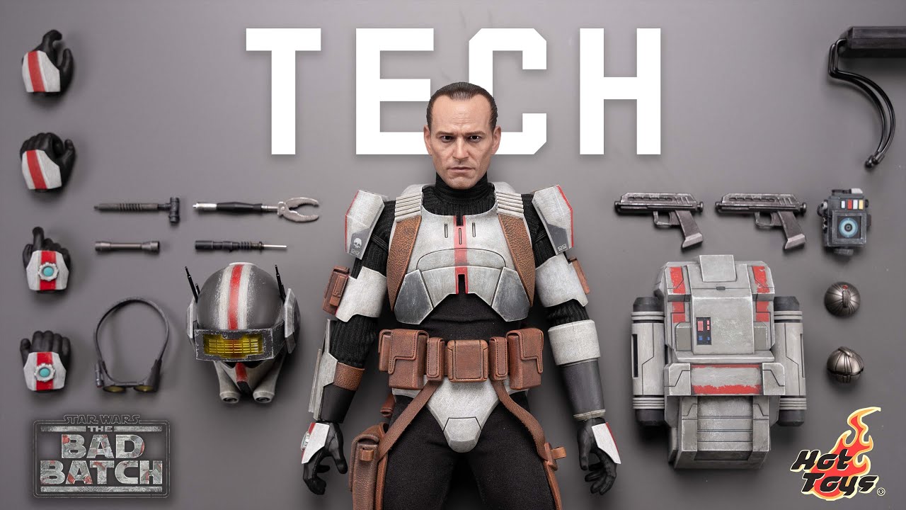 *Первый взгляд* Распаковка и обзор коллекционной фигурки Hot Toys The Bad Batch Tech в масштабе 1/6