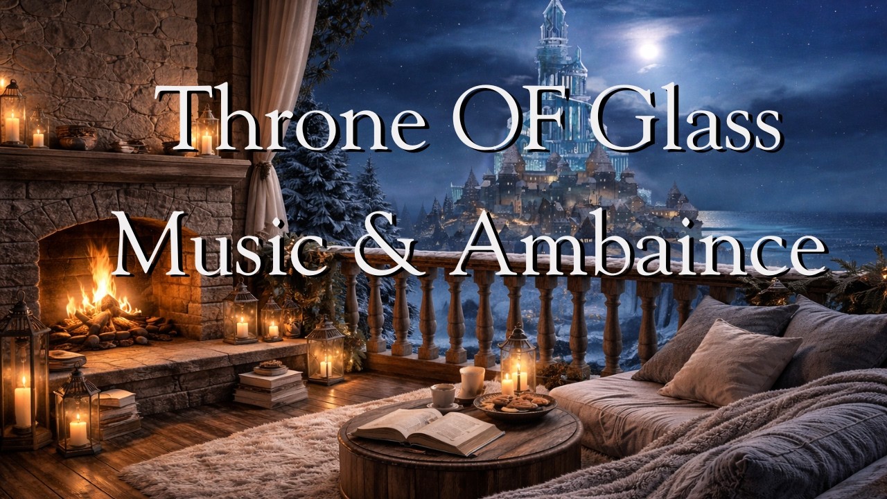 Glass Castle Winter | Quiet Snow & Relaxing Study Music | Reading & Focus