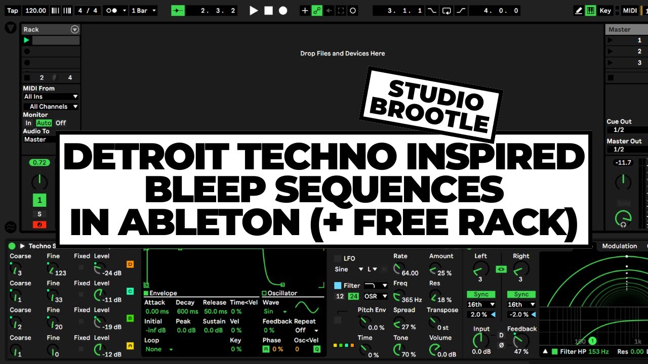 Techno Technique: Chord Sequences inspired by DJ Bone, Jeff Mills, Detroit techno -free Ableton rack