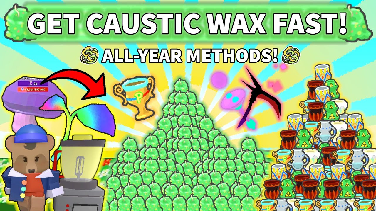 🟢🕯️ How to Farm Caustic Wax in Bee Swarm Simulator 2025!