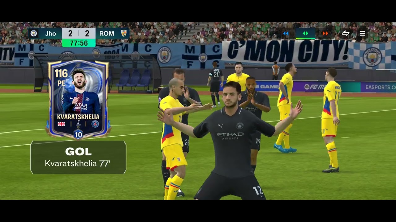 Manchester City derrota Roma no futebol ⚽