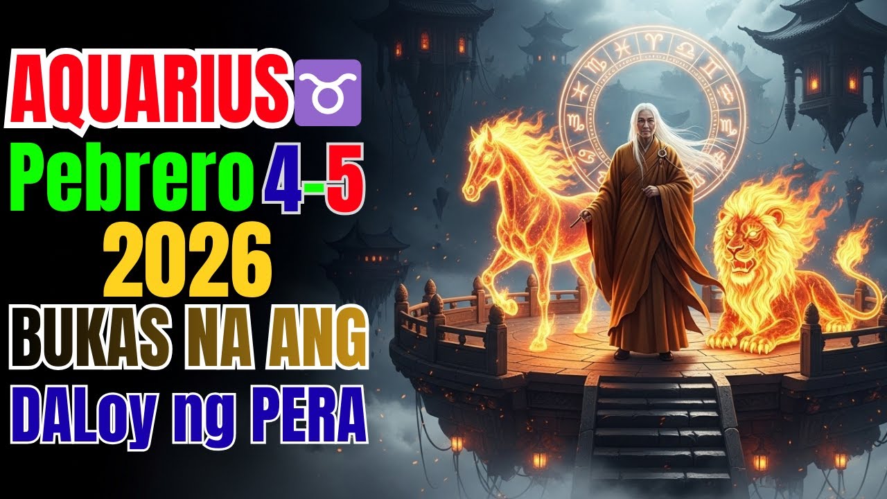 Aquarius ♒ — Pebrero 4–5: Ang Bagong Enerhiya ay Magdadala ng Daloy ng Pera 💰🌌