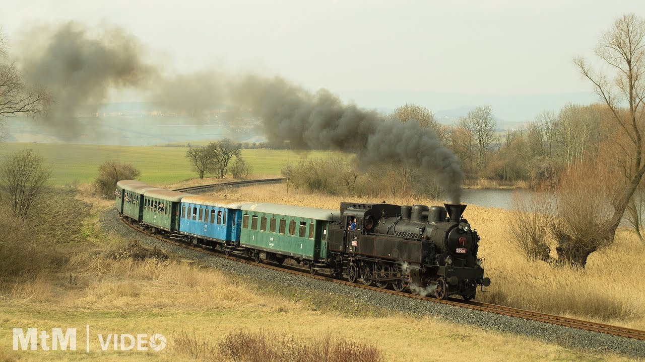 Na velký pátek s parní lokomotivou 354.195 v roce 2018