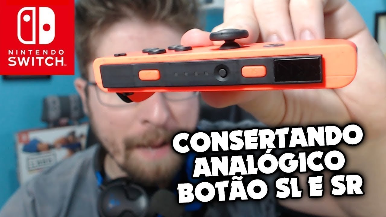 Solução para problema de DRIFT no analógico e botões SL SR em Joycon do Nintendo Switch