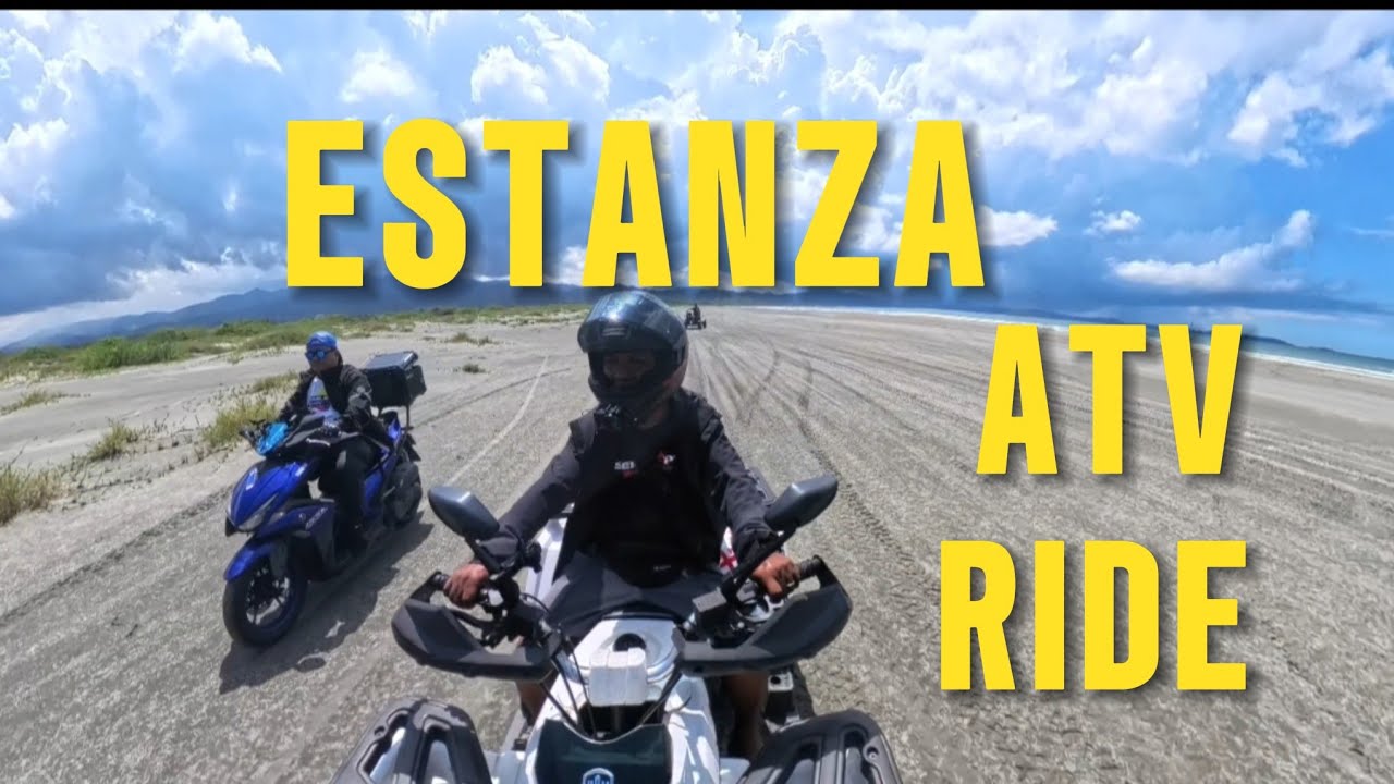 FIRST TIME TO VISIT ESTANZA BEACH LINGAYEN PANGASINAN | ATV TEST RIDE WITH JUANPEDRO04
