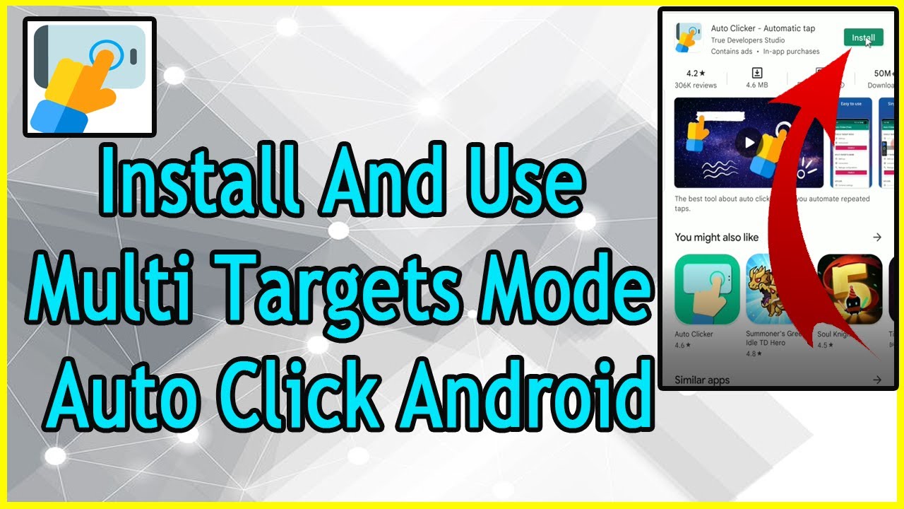 How To Install And Use Multi Target Mode Auto Click Android