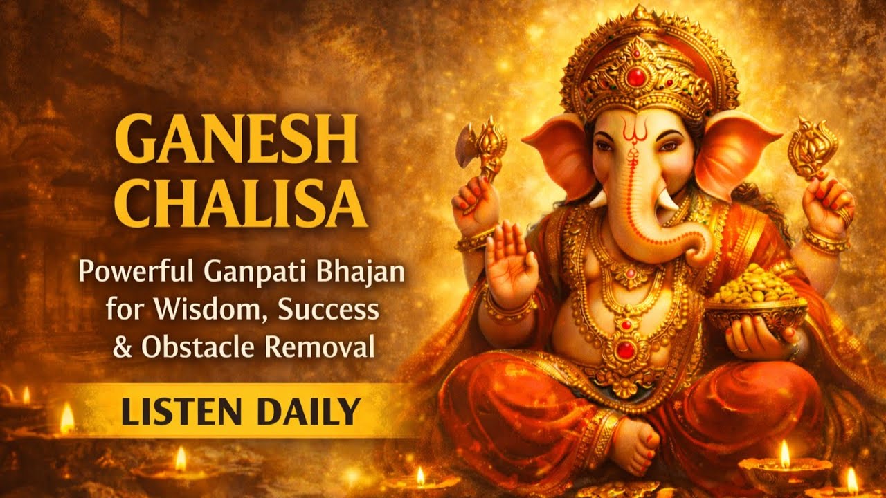 Shri Ganesh Chalisa 🙏 Powerful Ganpati Bhajan for Wisdom, Success & Obstacle Removal